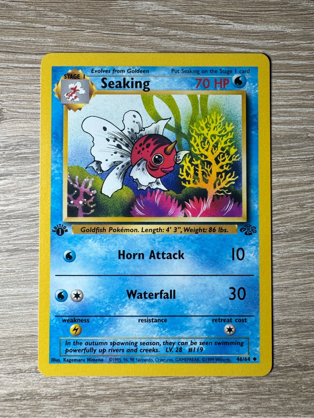 Seaking #46/1st Edition/Pokemon Jungle